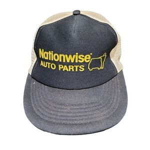 Vintage 80s Nationwise Trucker Snapback Cap Hat